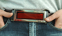 The LED Electronic Scrolling Belt Buckle