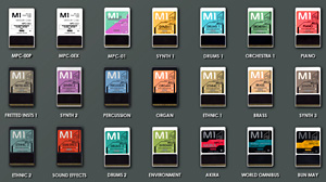 KORG M1 ソフトウェアシンセサイザーの音色カード